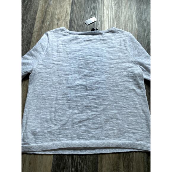 Talbots Spritzer Boatneck Pullover Gray Knit Top Large Retro Clean Girl Capsule - Picture 8 of 8